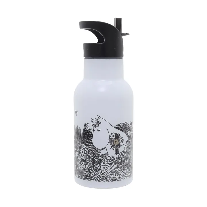 Mumin Graphic water bottle 34 cl - White - Rätt Start