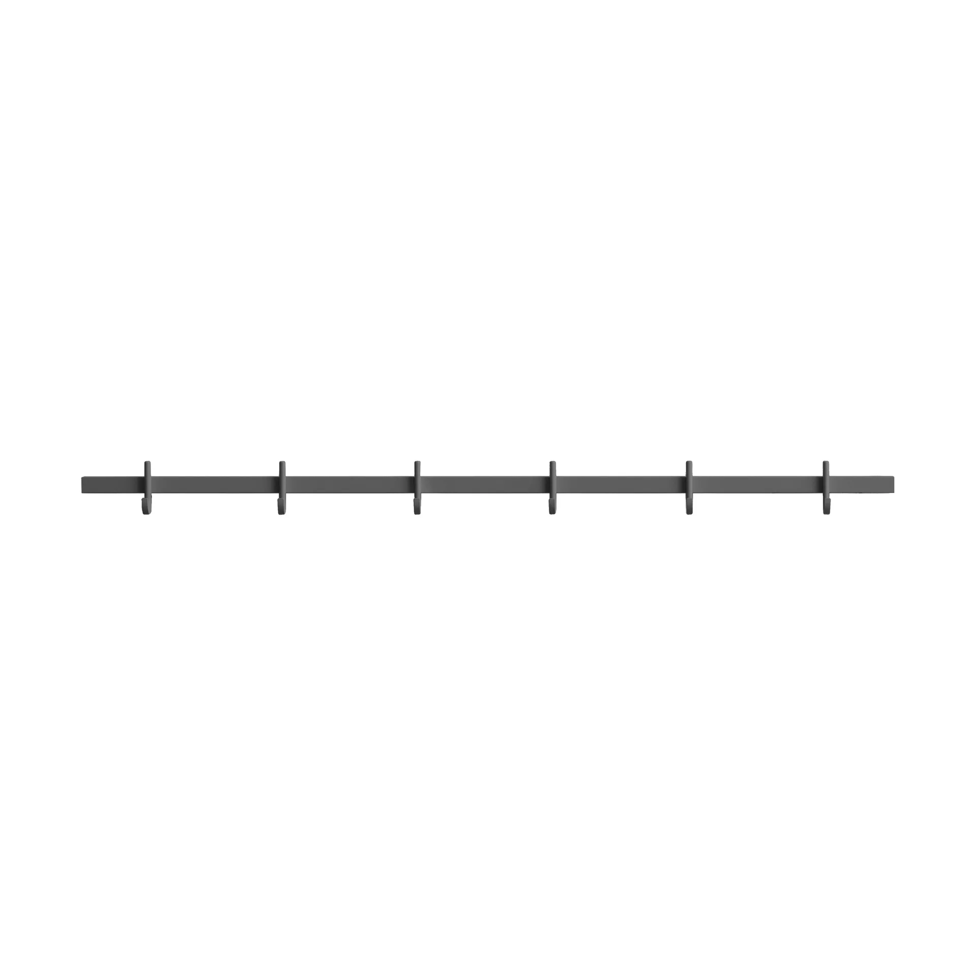 Relief hook rack medium 82 cm, Grey Relief