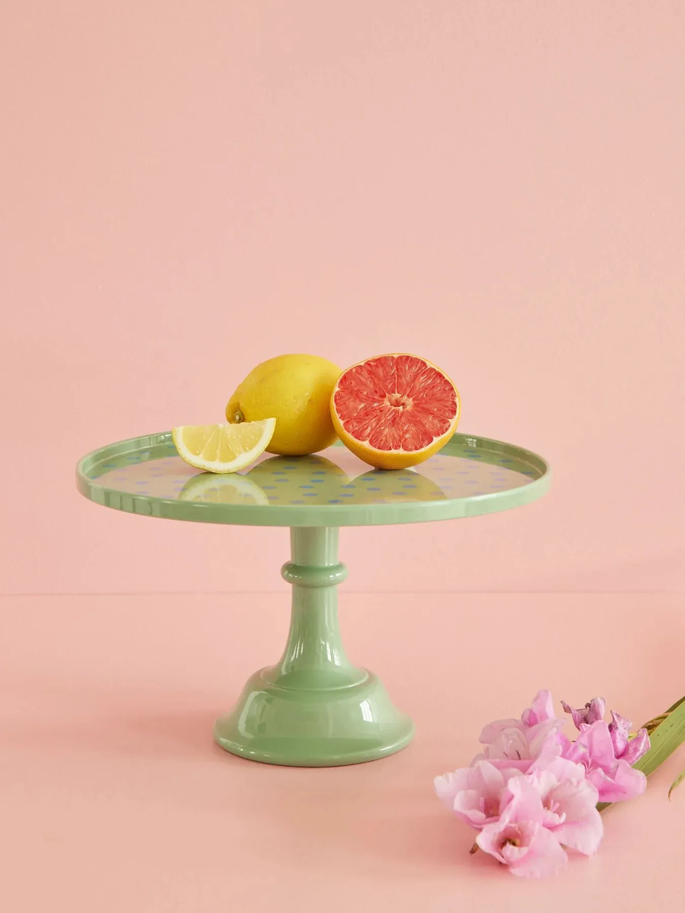 Rice cake plate Ø30 cm, Dots-green RICE