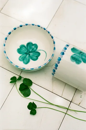 Rice ceramic bowl 35 cl - Good Luck Clover-Soft green - RICE