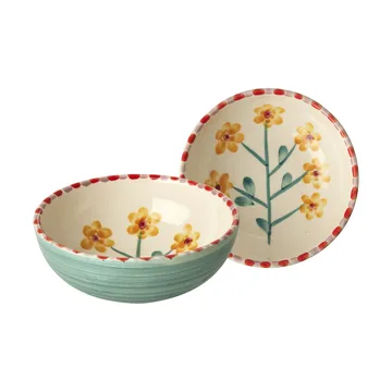 Rice ceramic bowl 35 cl - Yellow Flower-jade - RICE