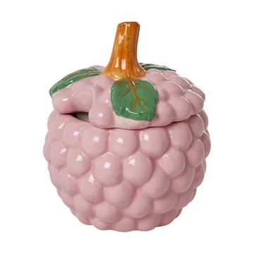Rice ceramic bowl with lid - Pink - RICE