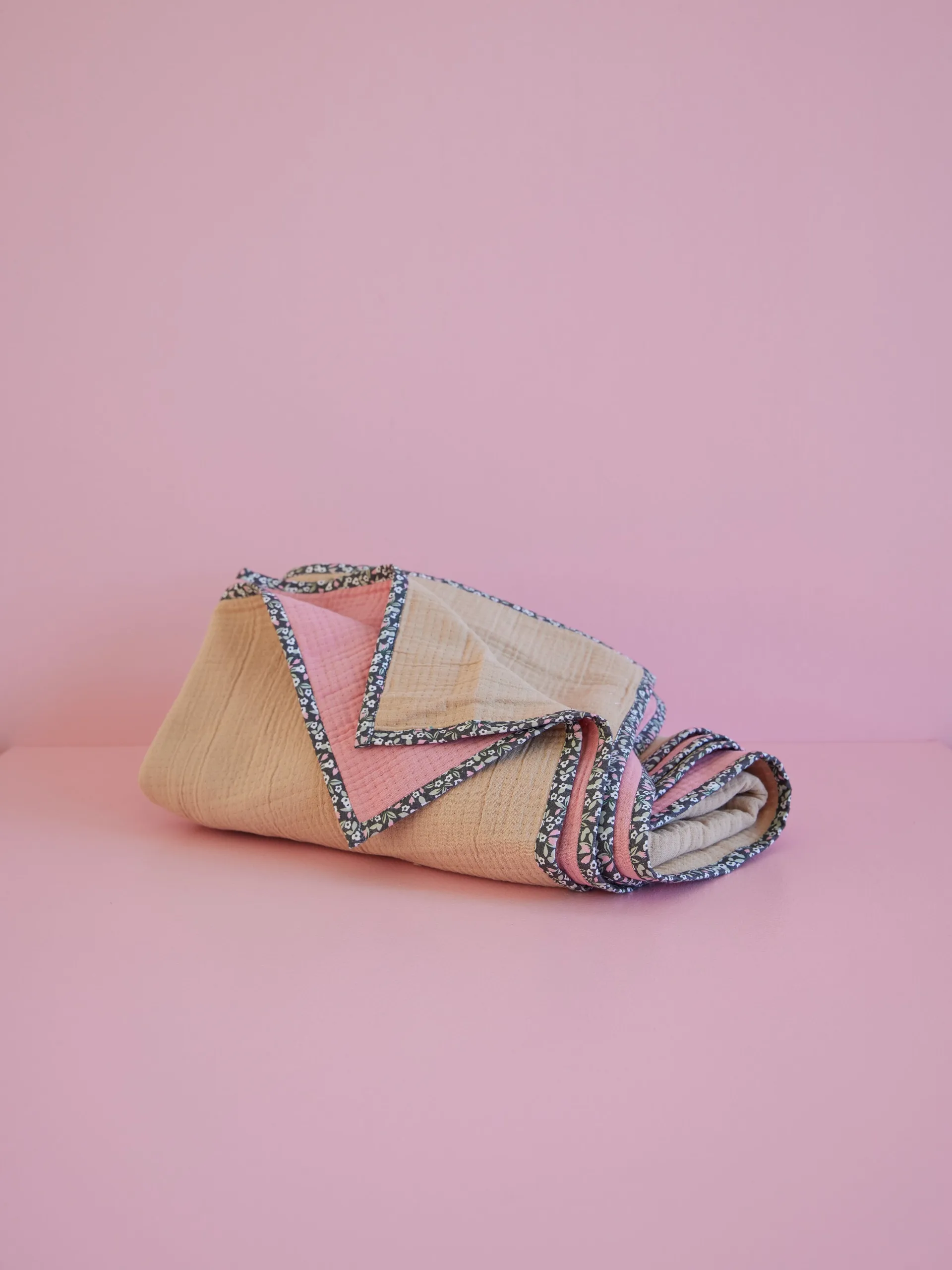 Rice cotton blanket 140x200 cm, Sand RICE