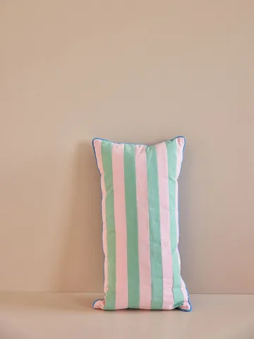 Rice cushion striped 30x60 cm - Pink-green - RICE