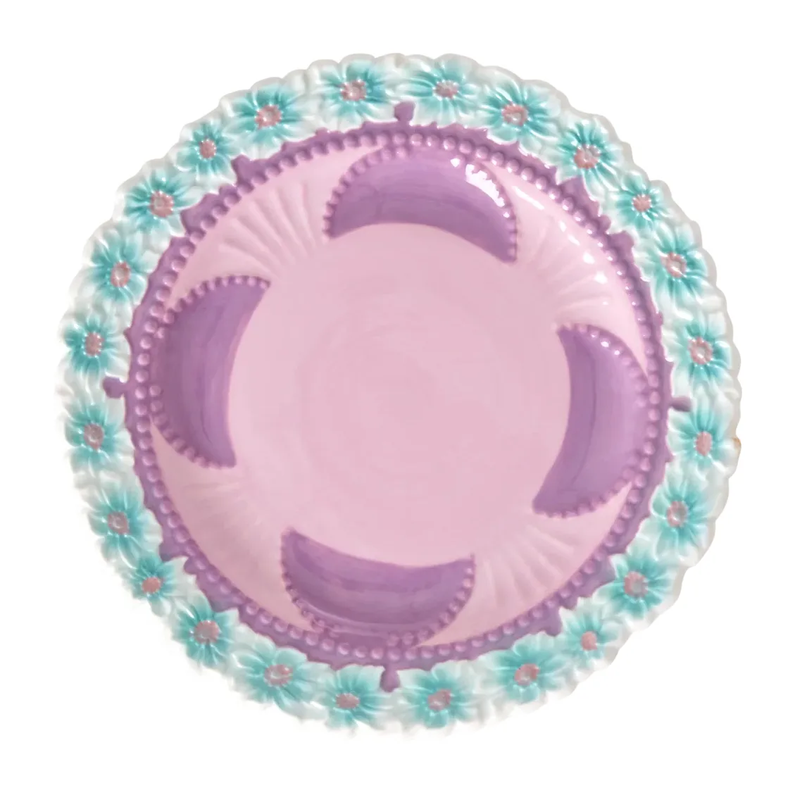 Rice Embossed Flower small plate Ø15 cm, Lavender RICE