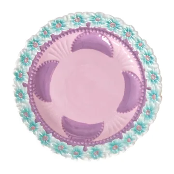 Rice Embossed Flower small plate Ø15 cm - Lavender - RICE