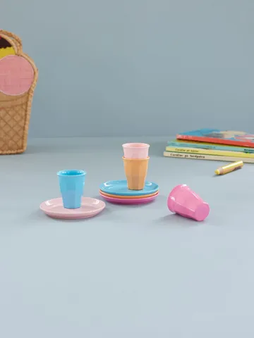 Rice espresso cup melamine giftbox 4-pack - Multicolor - RICE