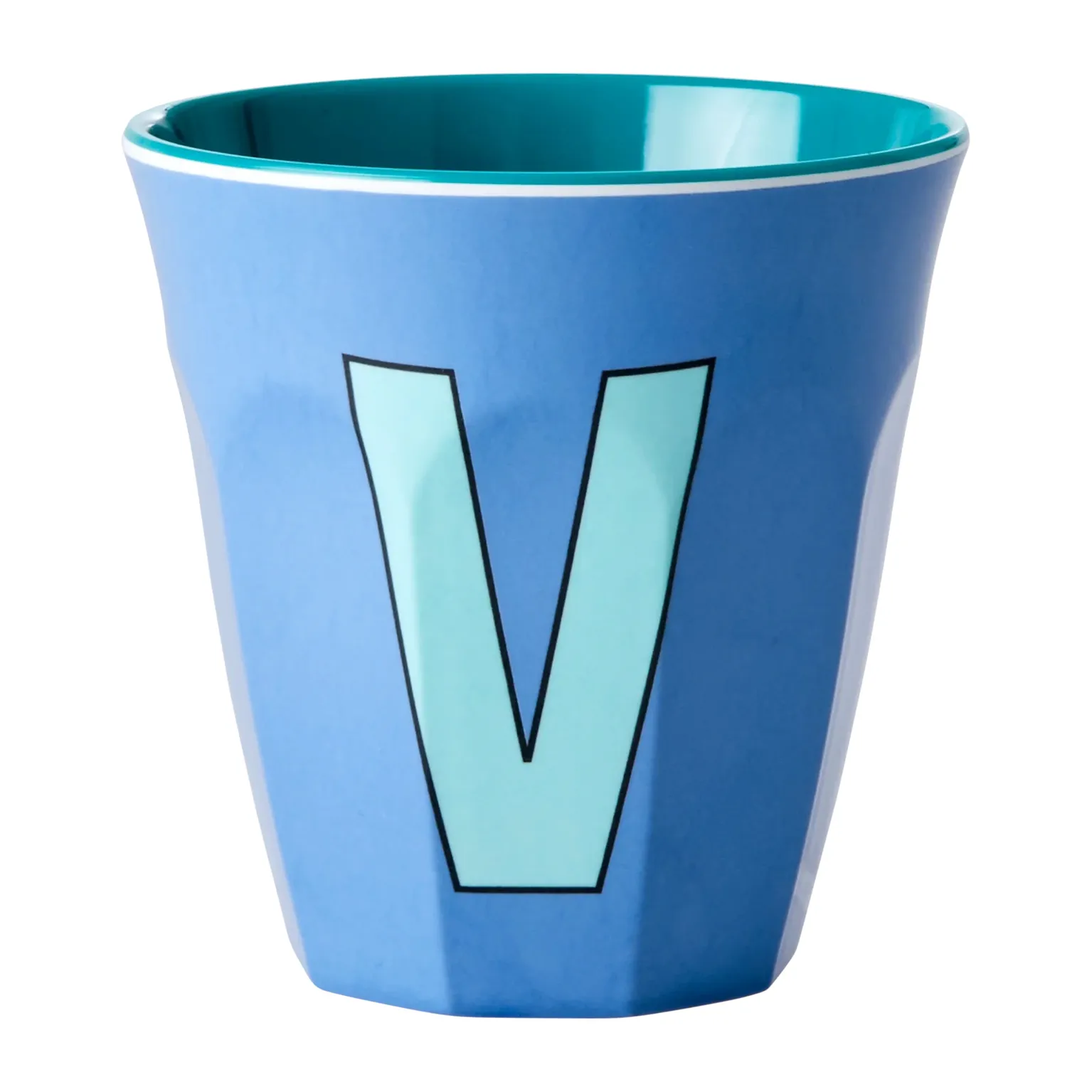 Rice melamin cup medium letter - V 30 cl, New dusty blue RICE