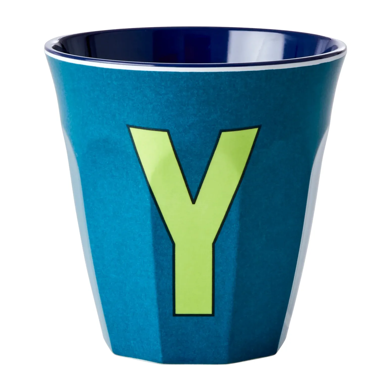 Rice melamin cup medium letter - Y 30 cl, Emerald green RICE