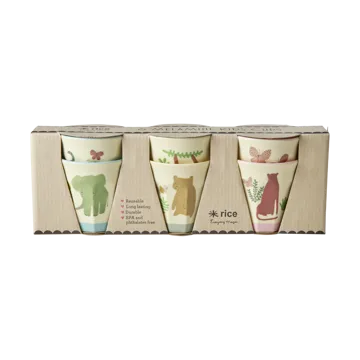Rice melamine cup small 6-pack - Sweet Jungle - RICE