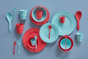Rice melamine plate Ø26 cm 6 pieces - Yippie yippie yeah - RICE