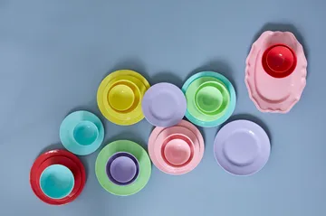 Rice melamine plate Ø26 cm 6 pieces - Yippie yippie yeah - RICE