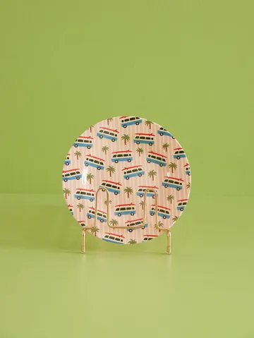 Rice melamine side plate Ø20 cm - Cars - RICE