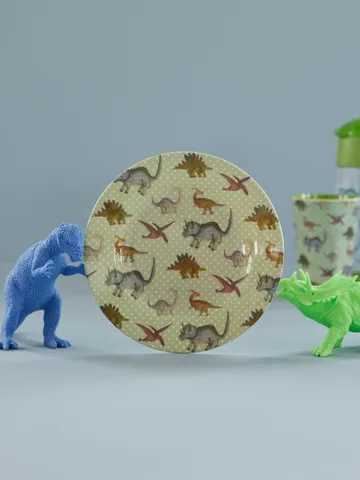 Rice melamine side plate Ø20 cm - New Dino - RICE