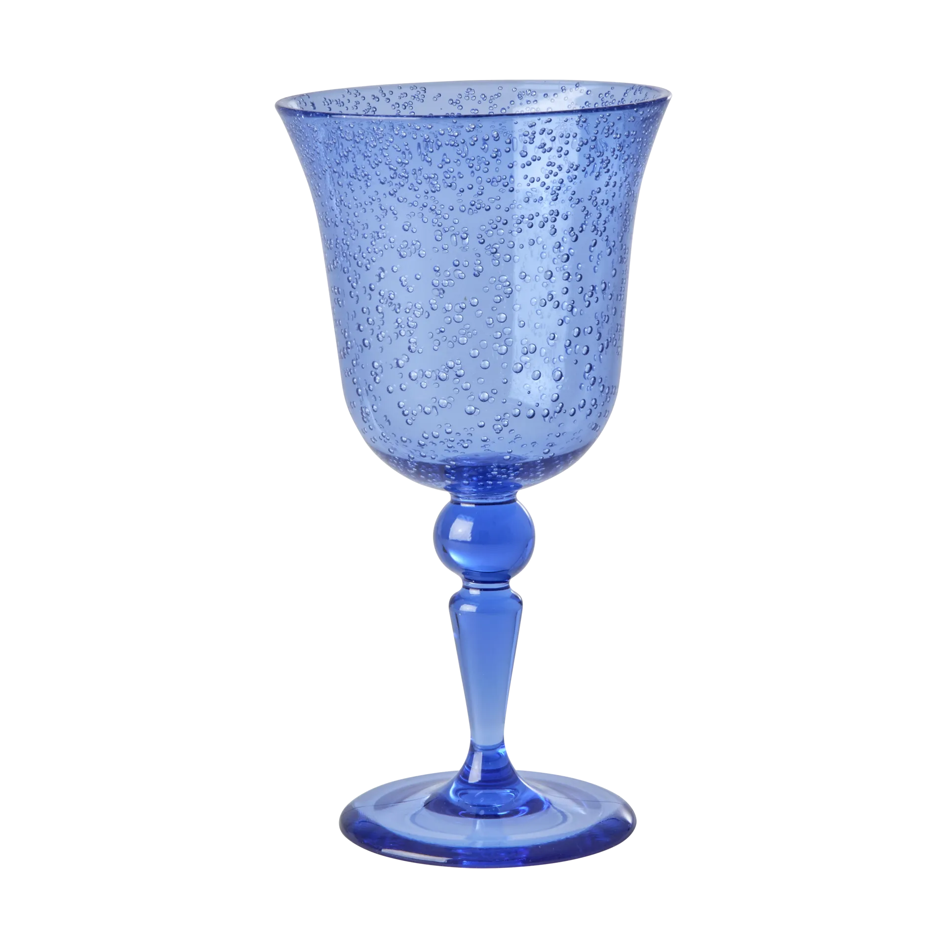 Rice wine glass bubble design 36 cl, Blue RICE