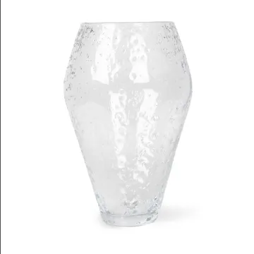 Crushed glass vase large - Clear - Ro Collection