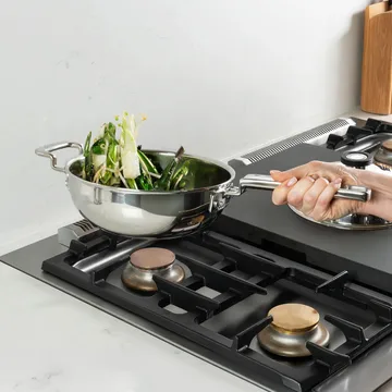 316 Series wok pan - Stainless steel, 22 cm - Robert Welch
