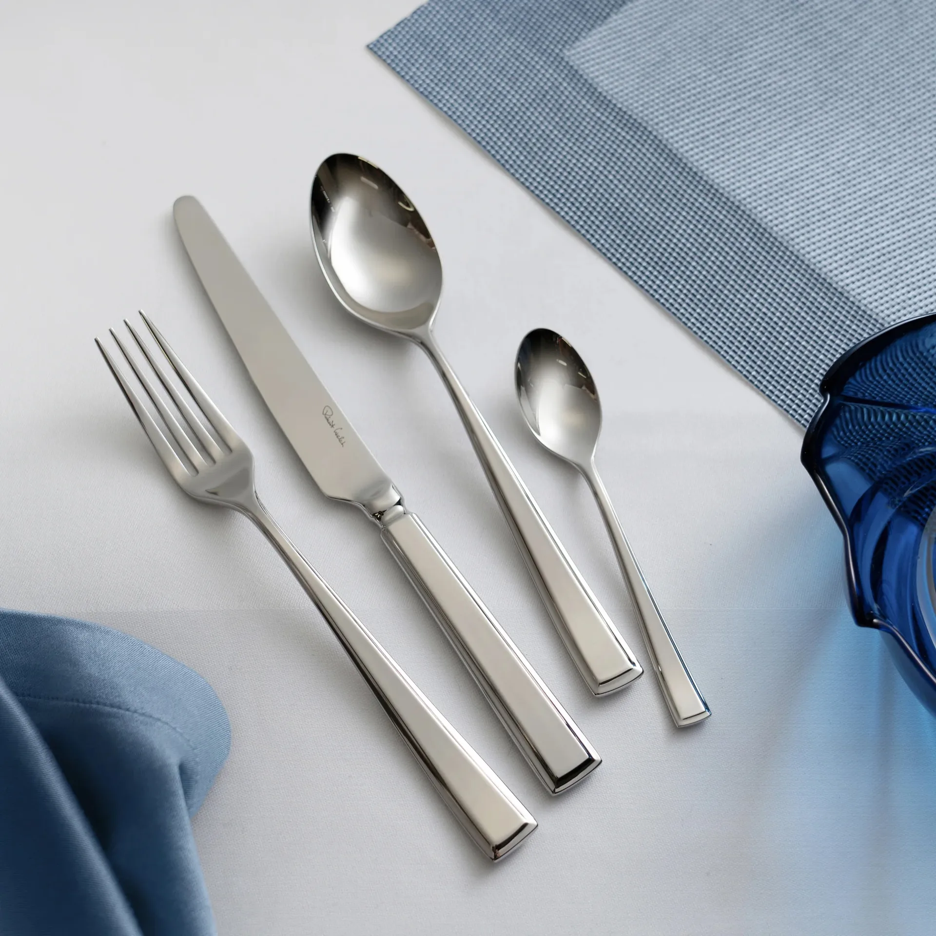 Fairford bright cutlery set, Stainless steel, 24 pieces Robert Welch