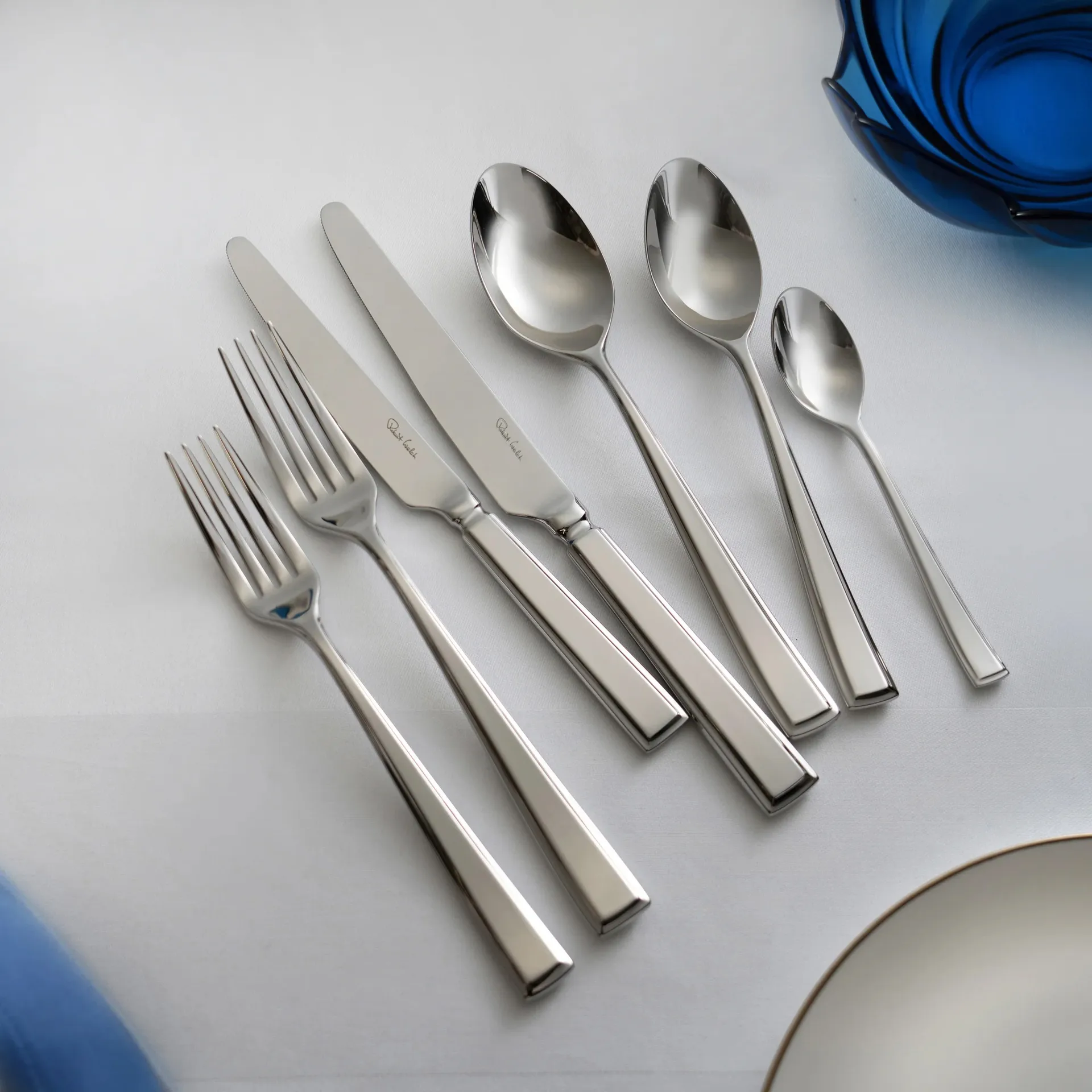 Fairford bright cutlery set, Stainless steel, 42 pieces Robert Welch