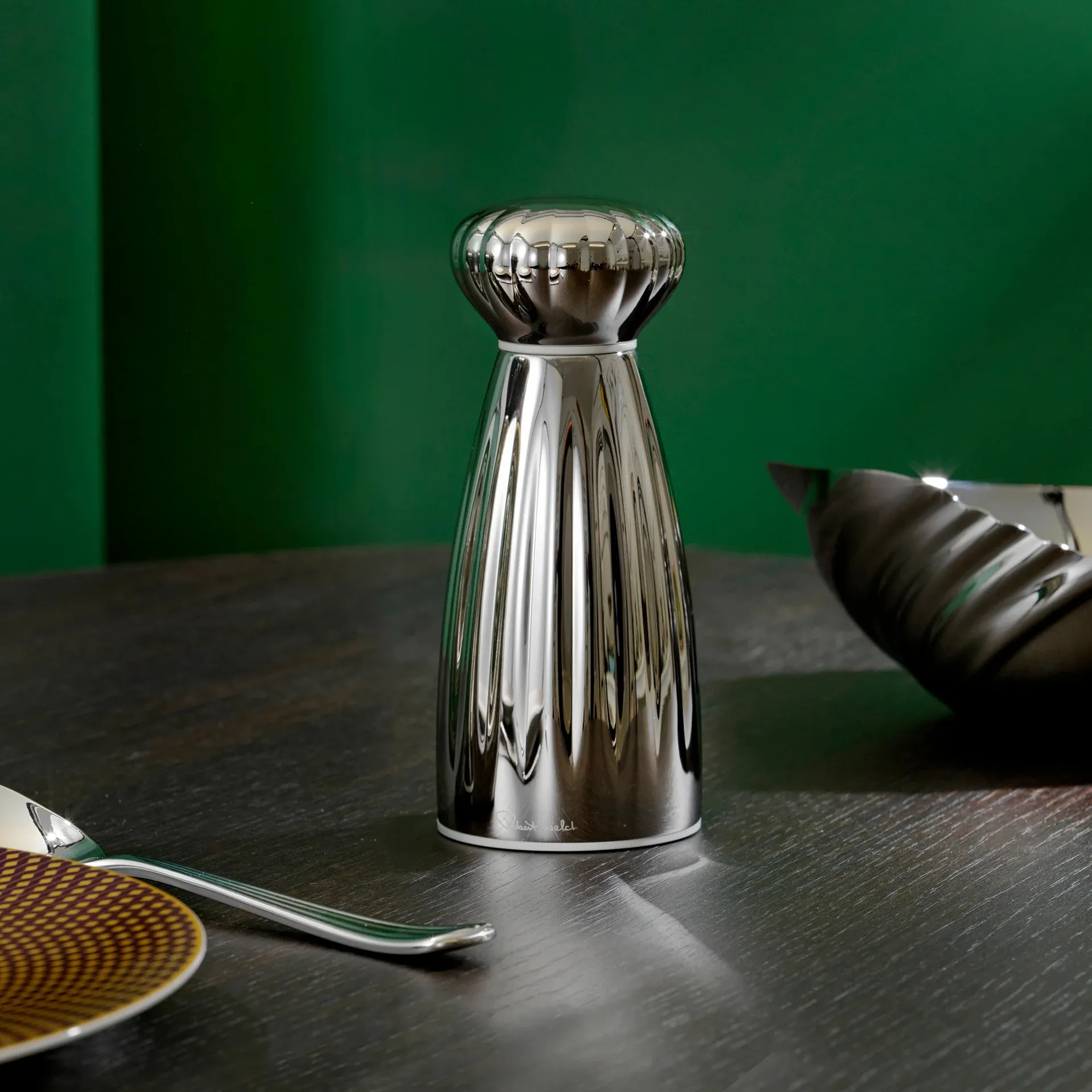 Palm Bright salt mill, Small-stainless steel Robert Welch