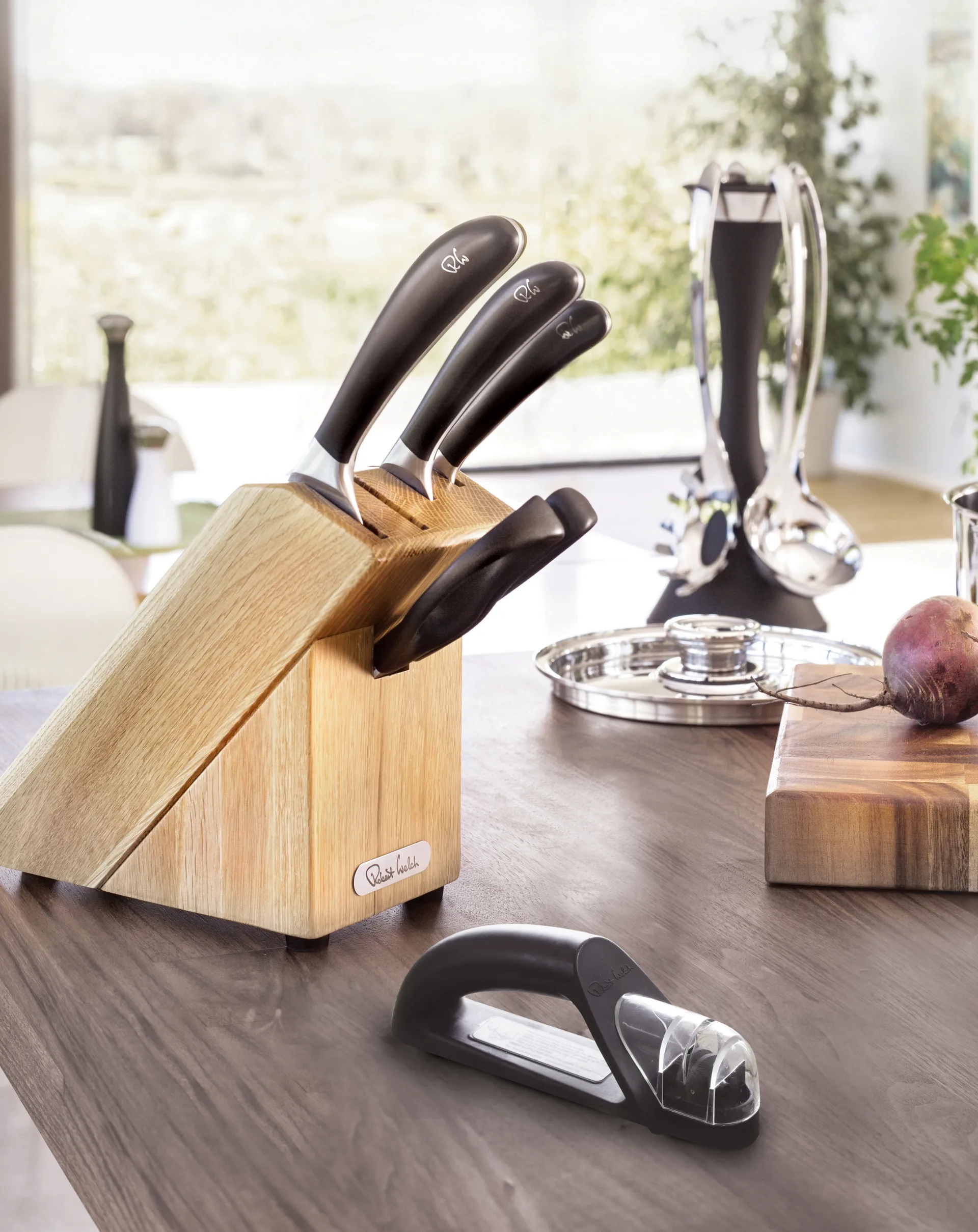 Robert Welch signature kitchen utensil hanger, Black Robert Welch