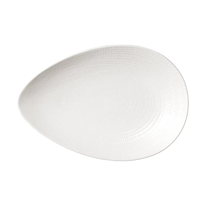 Blue Fire serving platter - White, 24x35 cm - Rörstrand