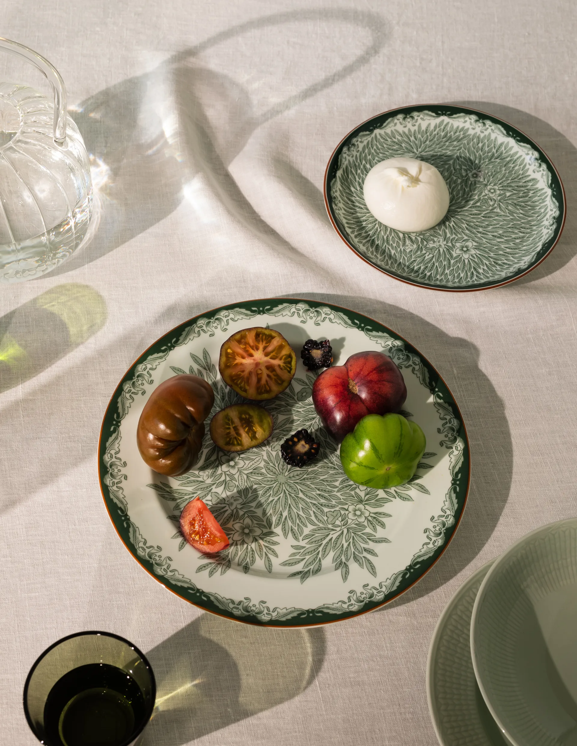 Ostindia Floris small plate Ø16 cm, Green Rörstrand