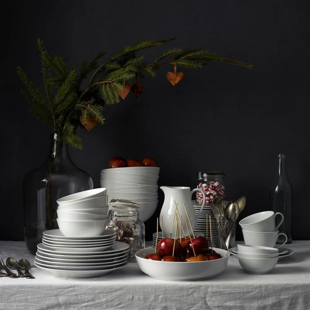 Swedish Grace plate 21 cm, 6-pack snow (white),  Rörstrand
