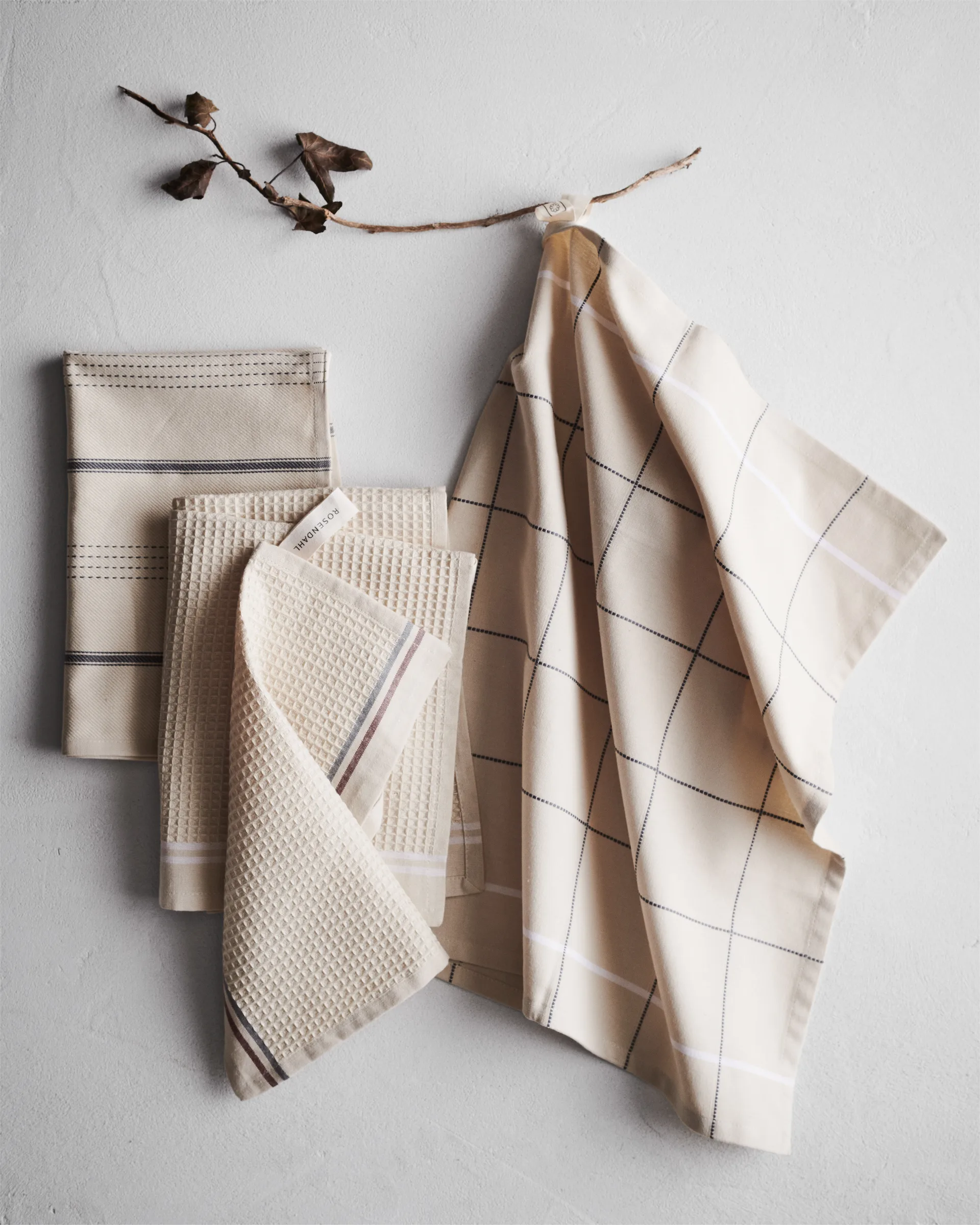 Delta dishcloth 30x30 cm 3-pack, Sand Rosendahl