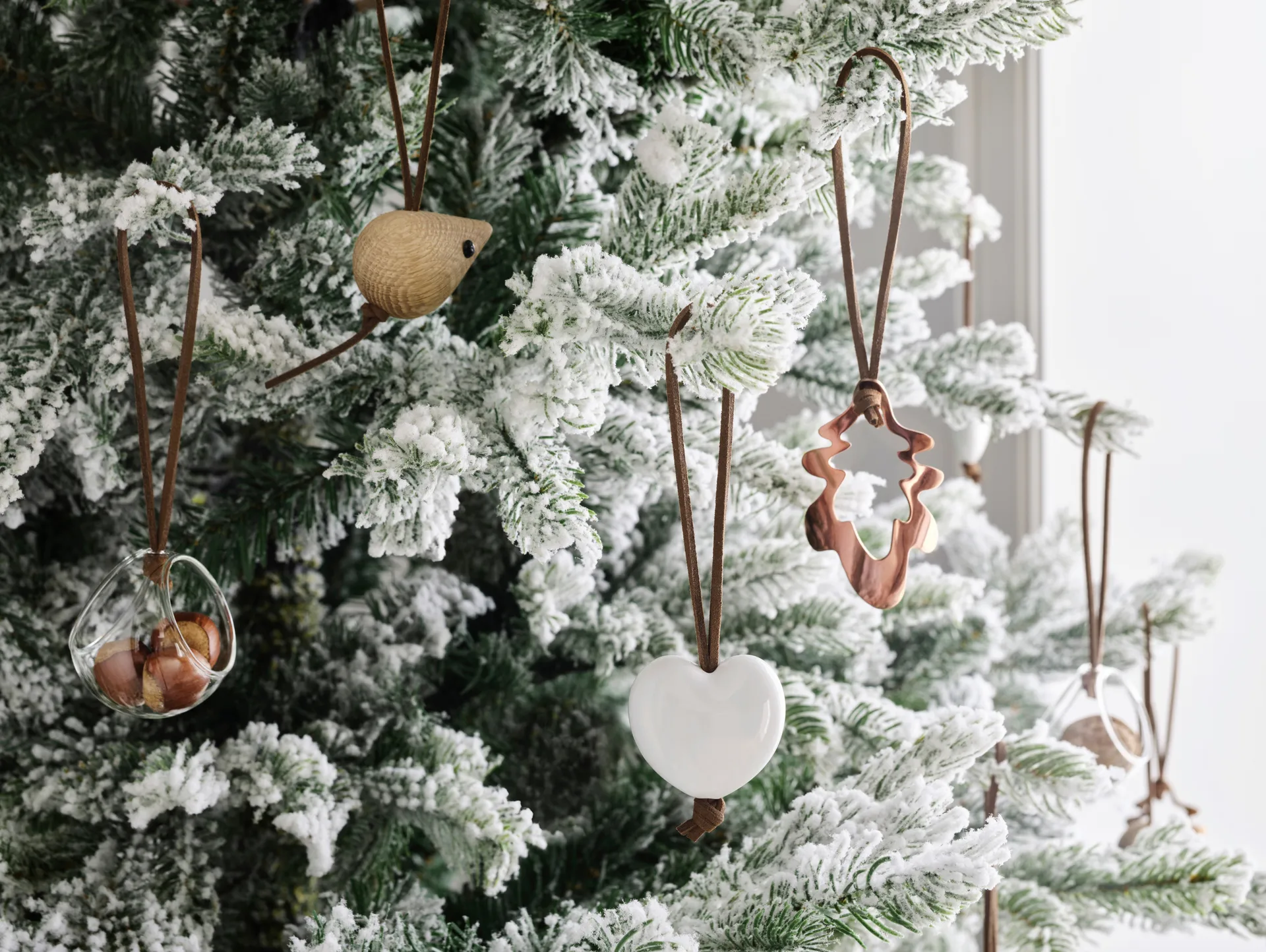 Forest tales basket hanging Christmas decoration 6 cm, Clear Rosendahl
