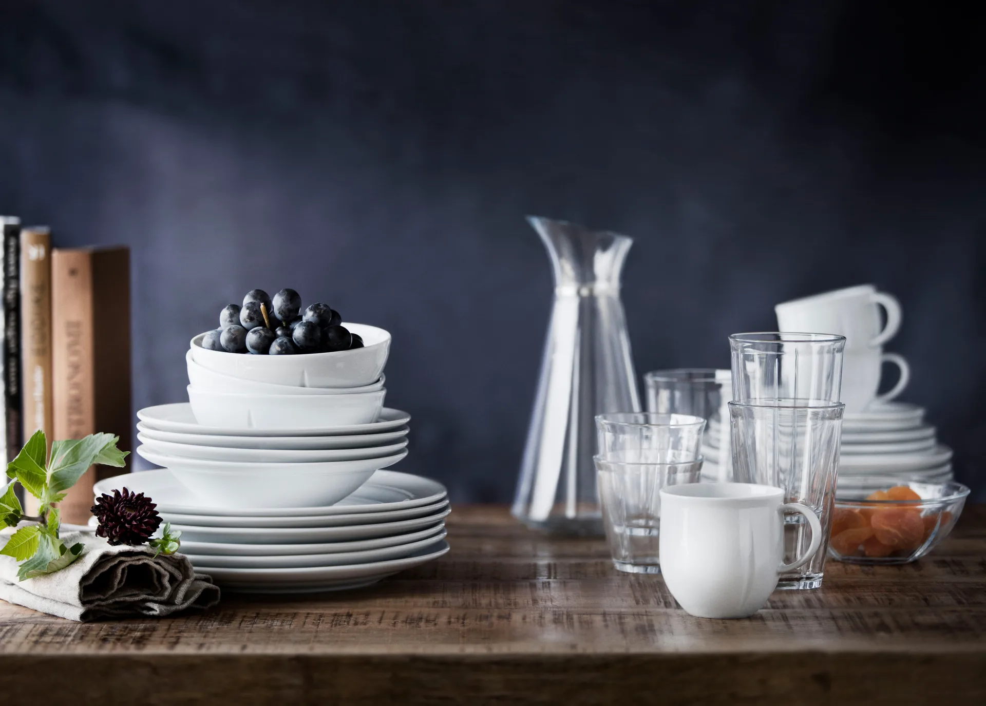 Grand Cru Soft dinnerware set white 16 piece, White Rosendahl