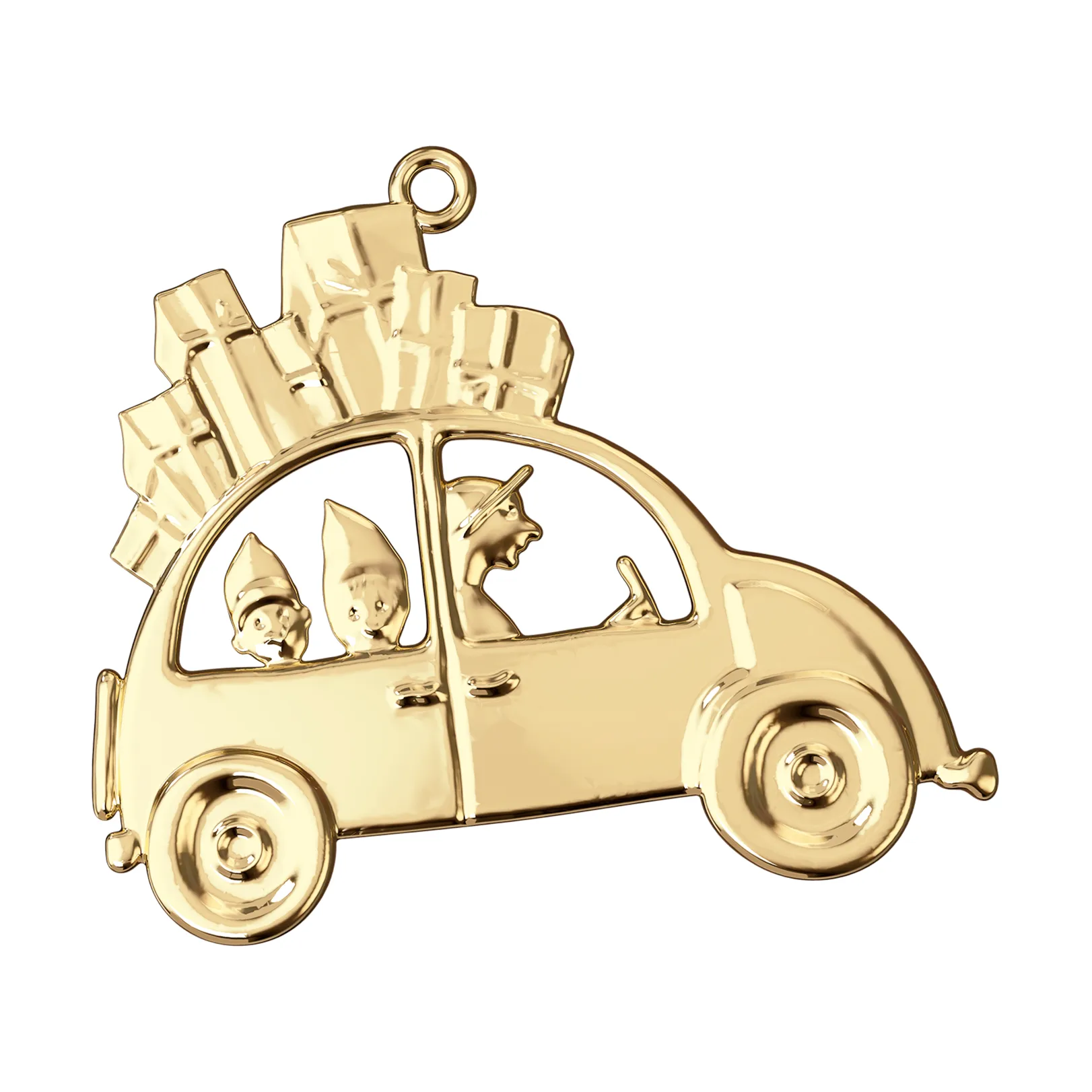 Karen Blixen Christmas car ornament 6.5 cm, Gilded Rosendahl