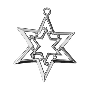 Karen Blixen star ornament 8 cm - Silver-plated - Rosendahl