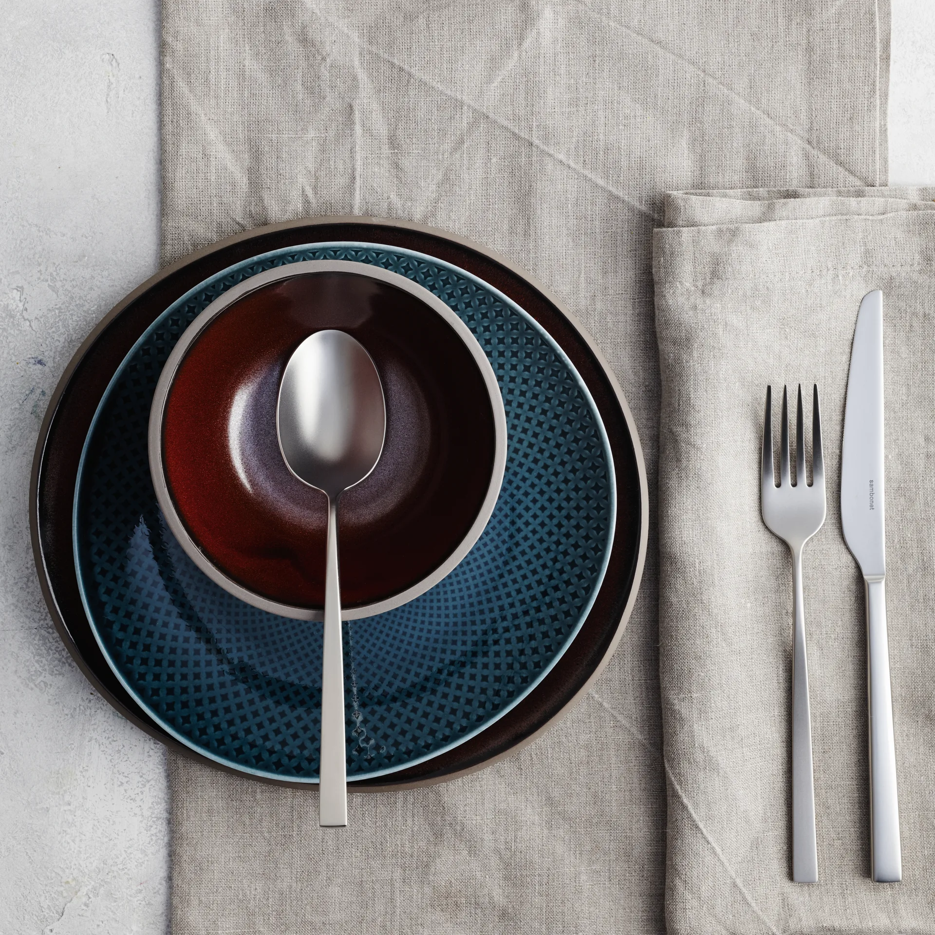 Junto plate 22 cm, Ocean blue Rosenthal