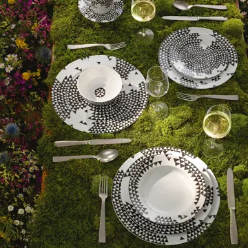 Magic Garden Black Seeds deep plate 23 cm - White-black - Rosenthal