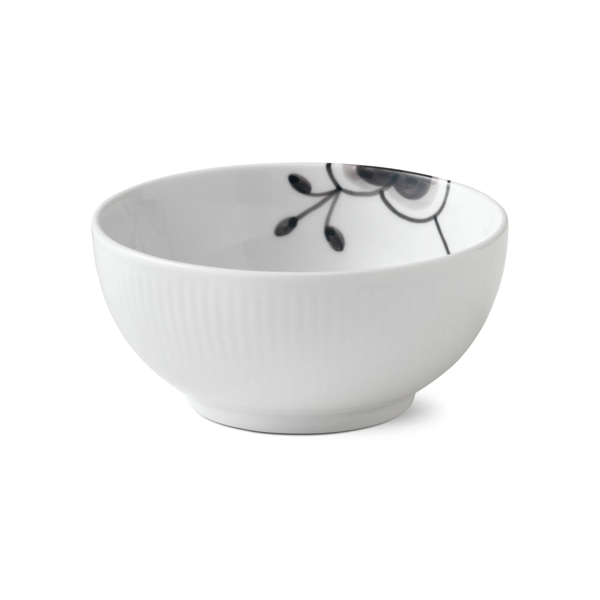 Black Fluted Mega bowl, Ø 13 cm Royal Copenhagen