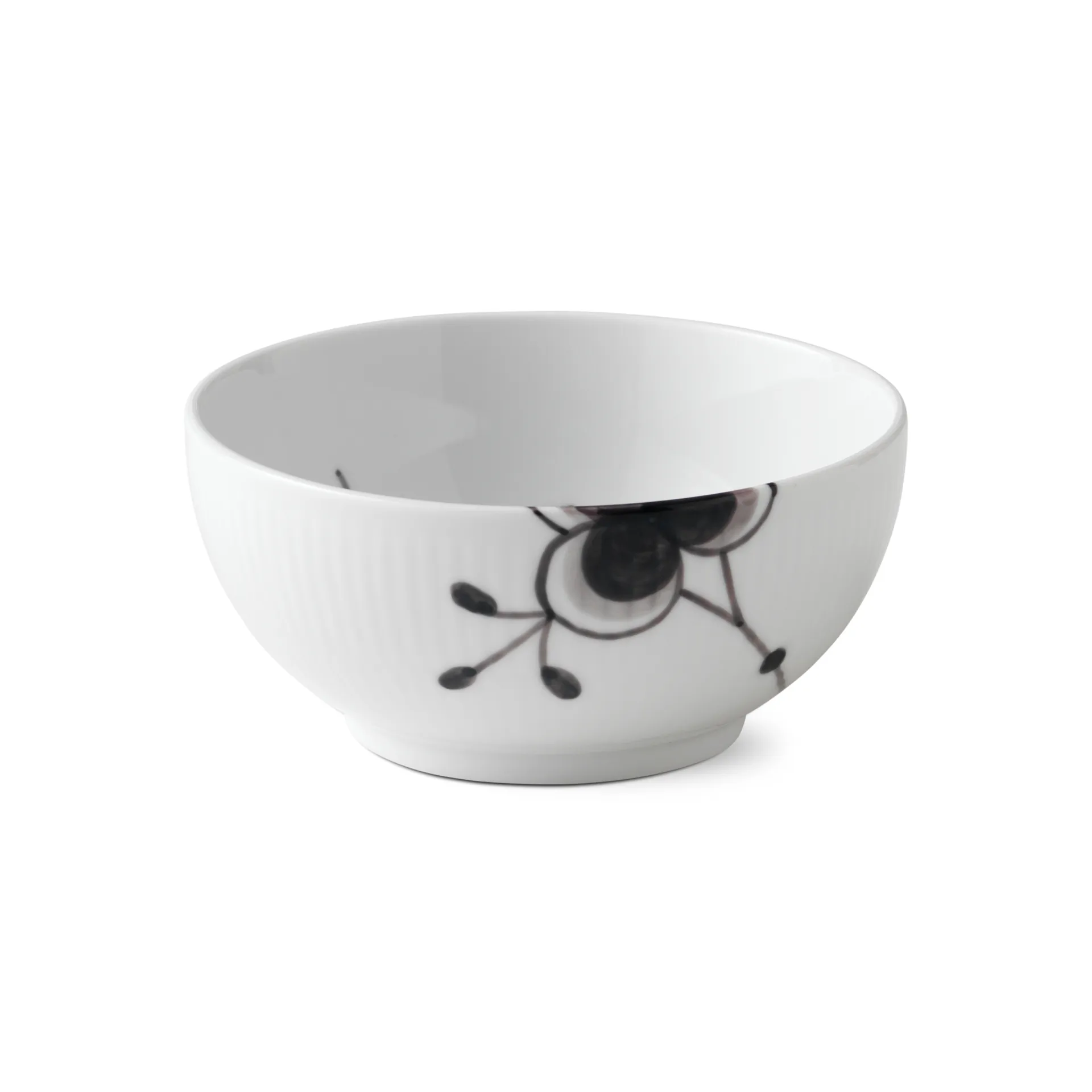 Black Fluted Mega bowl, Ø 13 cm Royal Copenhagen