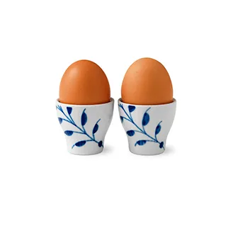 Blue Fluted egg cup 2-pack - 4.8 cm - Royal Copenhagen