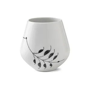 Blue fluted mega black vase, 12 cm Royal Copenhagen