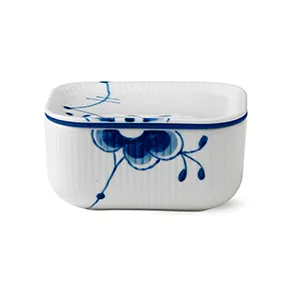 Blue Fluted Mega butter jar - 6,8 cm - Royal Copenhagen
