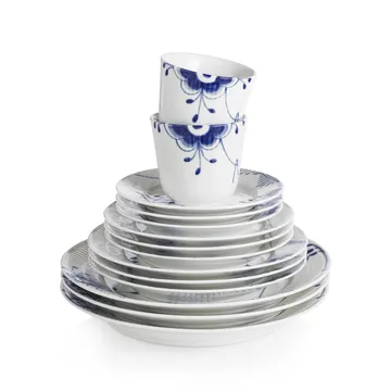 Blue Fluted Mega deep plate - Ø 17 cm - Royal Copenhagen