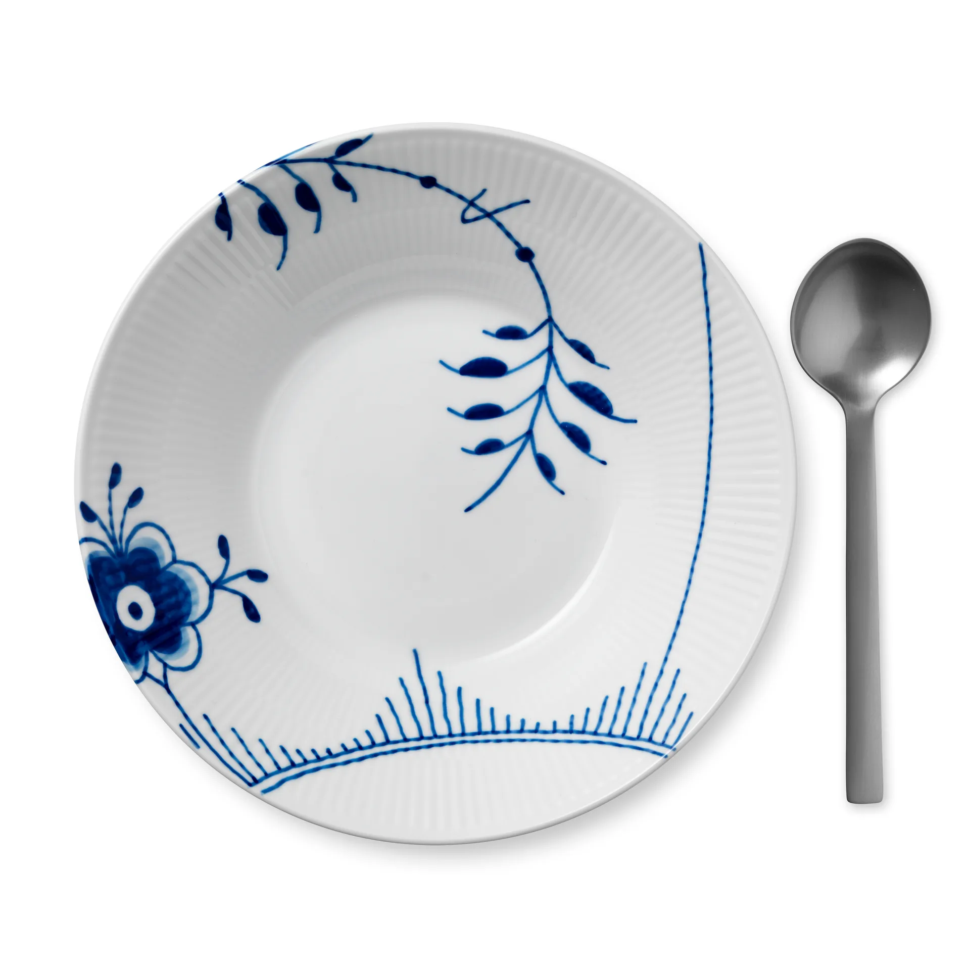 Blue Fluted Mega deep plate 2, 24 cm Royal Copenhagen