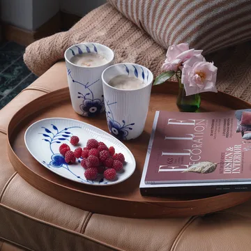 Blue Fluted Mega oval dish - Ø 23 cm - Royal Copenhagen