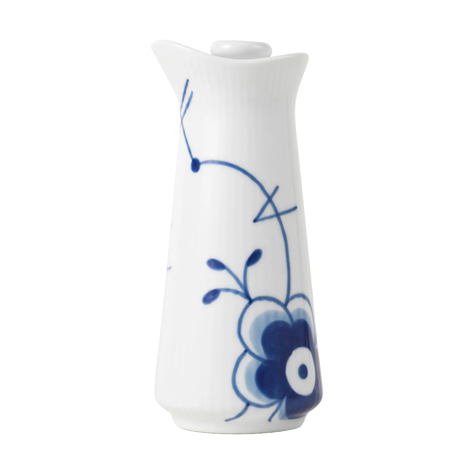 Blue Fluted Mega sauceboat with lid 0.33 L, White-blue Royal Copenhagen