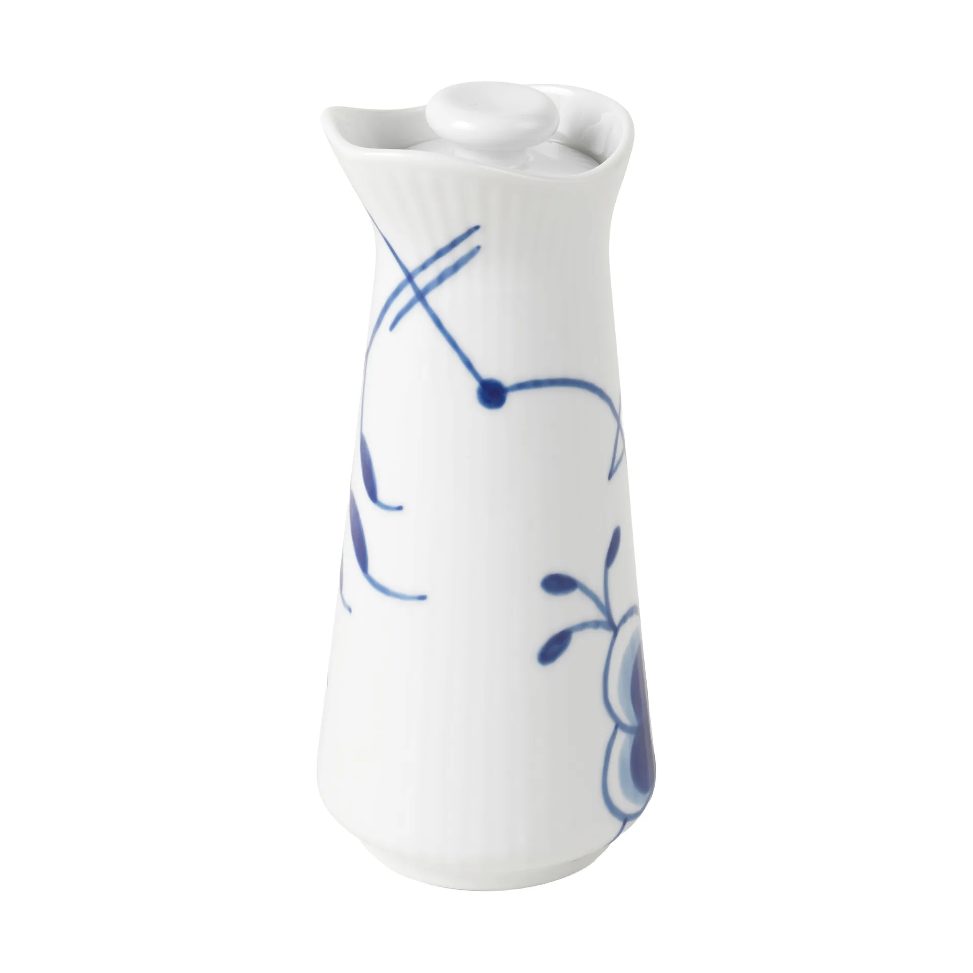 Blue Fluted Mega sauceboat with lid 0.33 L, White-blue Royal Copenhagen