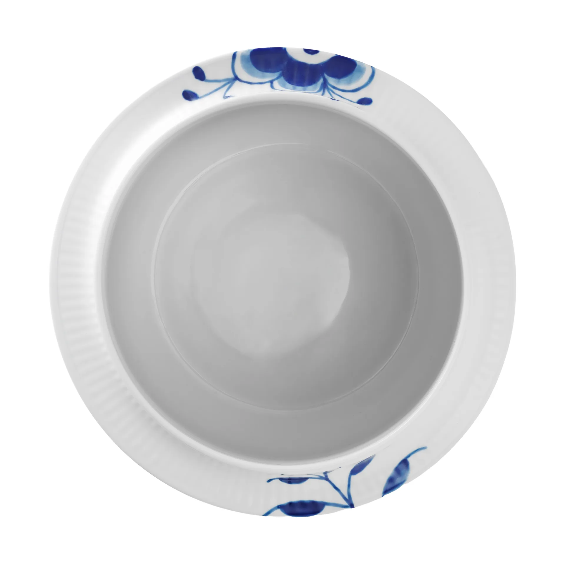 Blue Fluted Mega wine cooler 21.5 cm, White-blue Royal Copenhagen