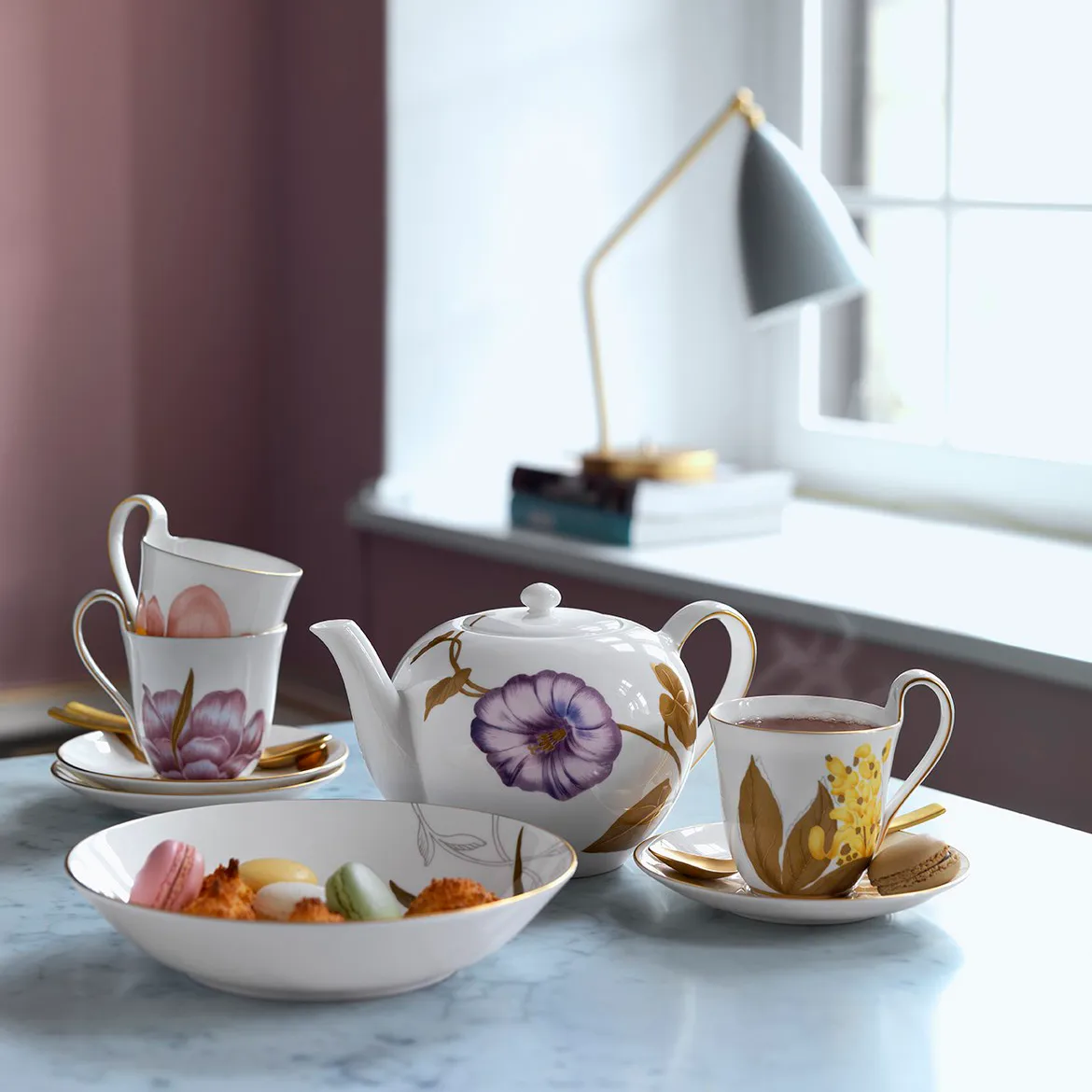 Flora teapot, Morning Glory Royal Copenhagen