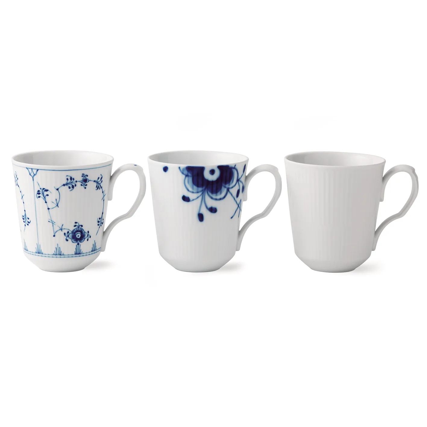 Gift set History Mix mugs with handle 3-pack, 37 cl Royal Copenhagen