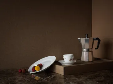 Multicoloured Elements mocca espresso cup and saucer - 10 cl - Royal Copenhagen