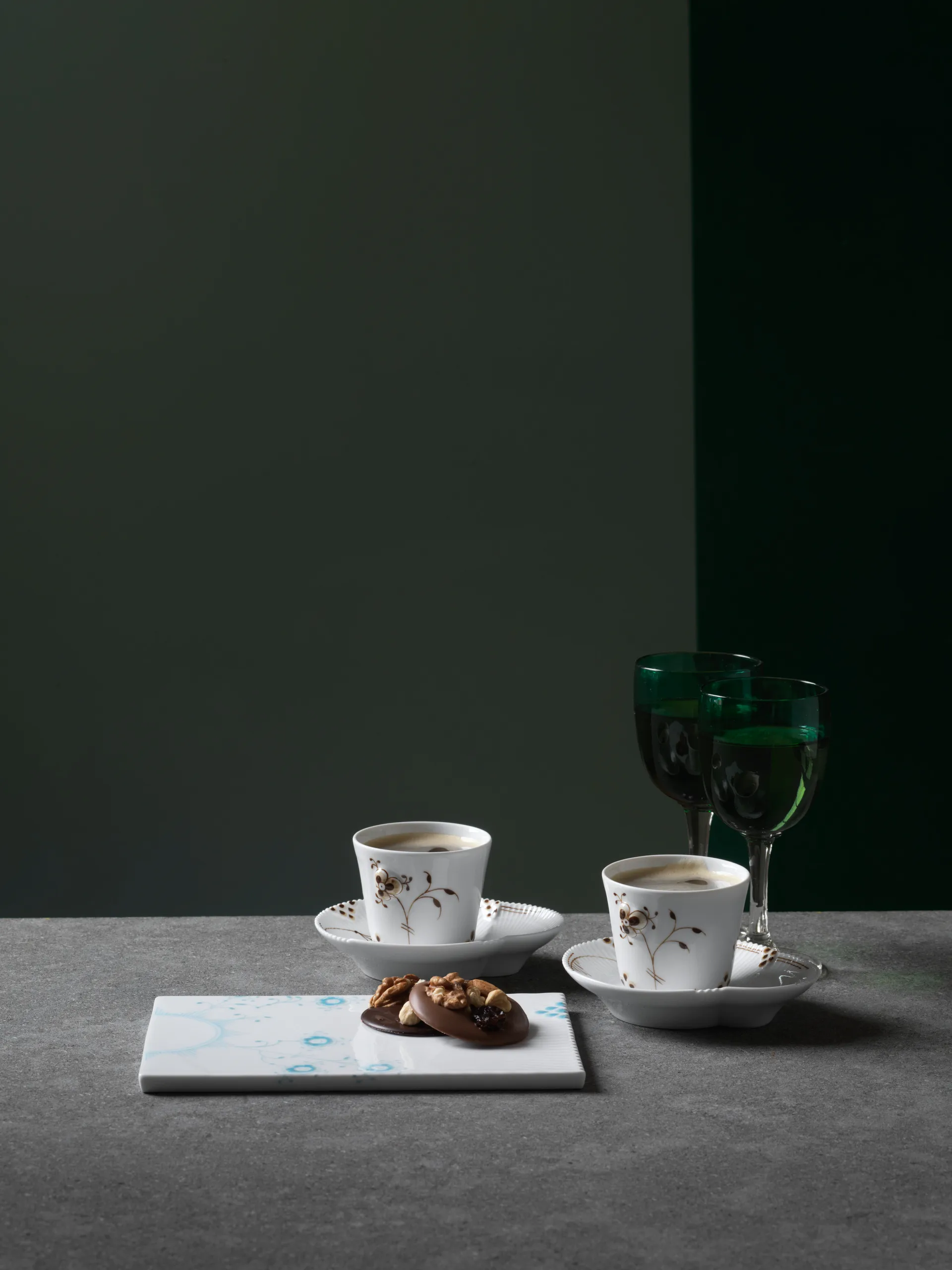 Multicoloured Elements mocca espresso cup and saucer, 10 cl Royal Copenhagen